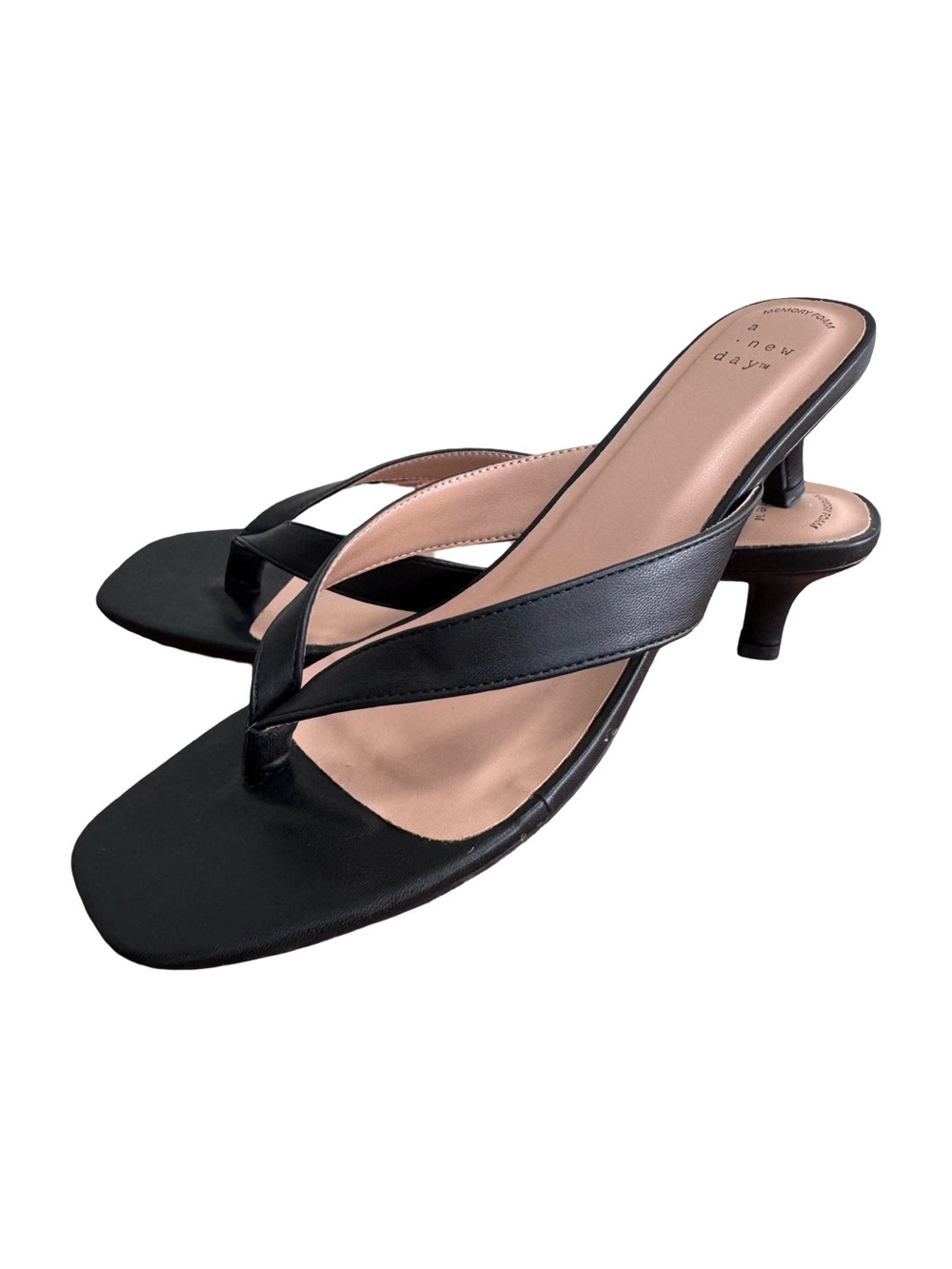 A New Day Target Black Kitten Heel Sandal Size 10